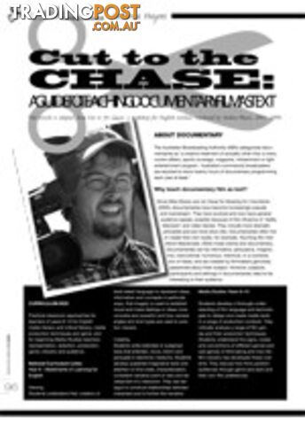 Cut to the Chase: A Guide to Teaching Documentary Film as Text