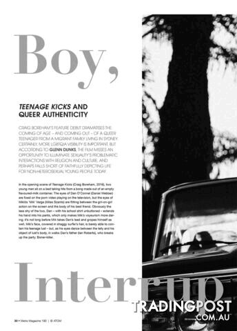 Boy, Interrupted: Teenage Kicks and Queer Authenticity