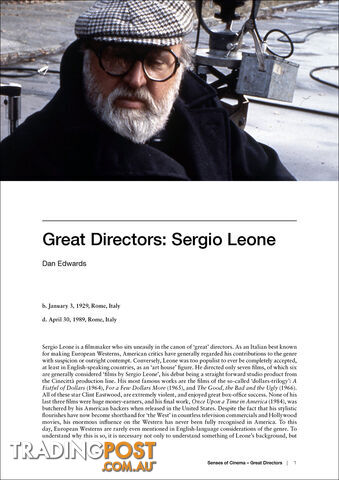 Great Directors: Sergio Leone