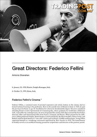 Great Directors: Federico Fellini