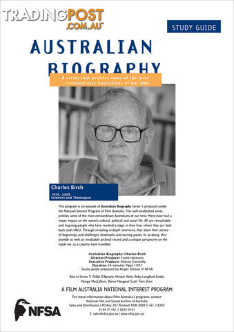 Australian Biography Series - Charles Birch (Study Guide)