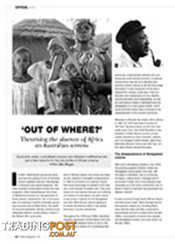 'Out of Where?': Theorising the Absence of Africa on Australian Screens