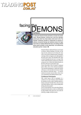 Facing the Demons' (A Study Guide)
