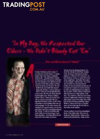 'In My Day, We Respected Our Elders - We Didn't Bloody Eat 'Em' - 'Undead'