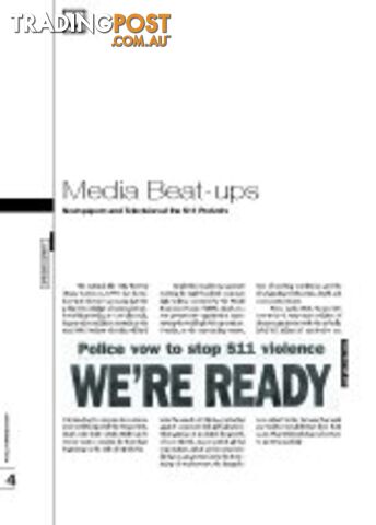 Media Beat-ups: Newspapers and Television at the S11 protests