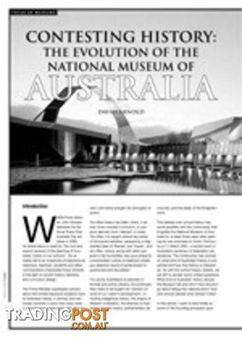 Contesting History: The Evolution of The National Museum of Australia; Classroom...