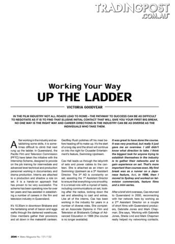 Working Your Way Up the Ladder