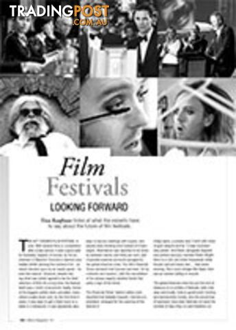 Film Festivals: Looking Forward - photo 1 of 2