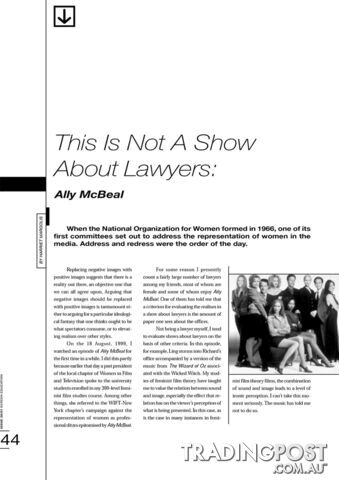 This Is Not a Show About Lawyers: 'Ally McBeal'