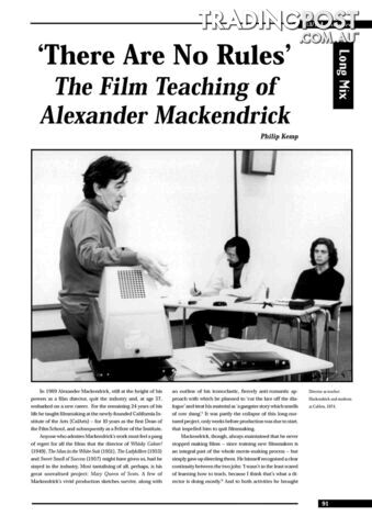 There Are No Rules': The Film Teaching of Alexander Mackendrick