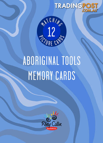 Aboriginal Tools Memory Cards (12 Matching Picture Cards)