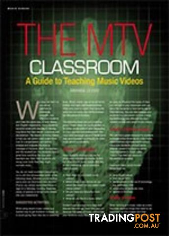 The MTV Classroom: A Guide to Teaching Music Videos