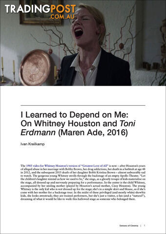 I Learned to Depend on Me: On Whitney Houston and 'Toni Erdmann'