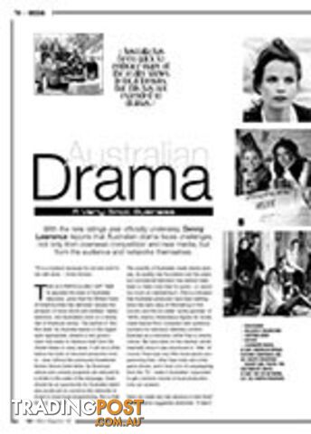 Australian Drama: A Very Small Business