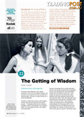 NFSA's Kodak/Atlab Cinema Collection: The Getting of Wisdom