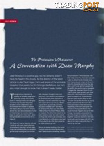 No Pretension Whatsoever: A Conversation With Dean Murphy - photo 1 of 2