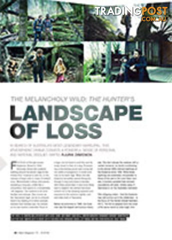 The Melancholy Wild: The Hunter's Landscape of Loss