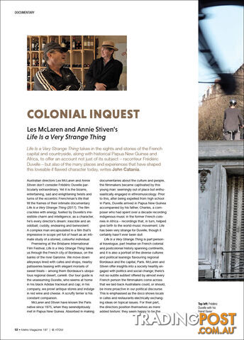 Colonial Inquest: Les McLaren and Annie Stiven's 'Life Is a Very Strange Thing'