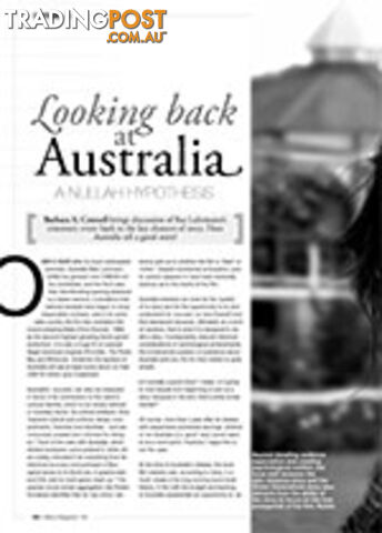 Looking Back at Australia: A Nullah Hypothesis