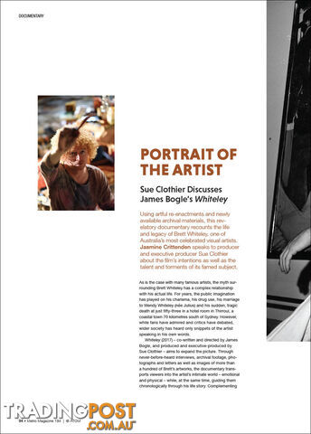 Portrait of the Artist: Sue Clothier Discusses James Bogle's 'Whiteley'