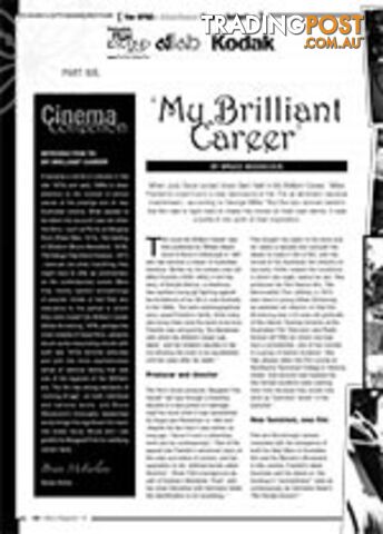 The NFSA's Atlab/Kodak Cinema Collection: My Brilliant Career