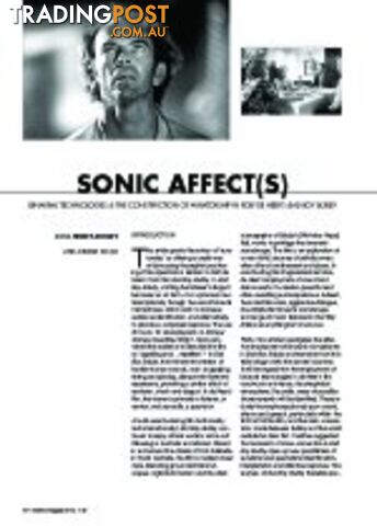 Sonic Affect(s): Binaural Technologies and the Construction of Auratorship in...
