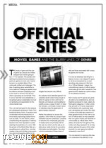 Official Sites: Movies, Games and the Blurry Lines of Genre