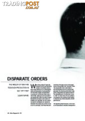 Disparate Orders: The milieux of film and television production in QLD 1977 -...