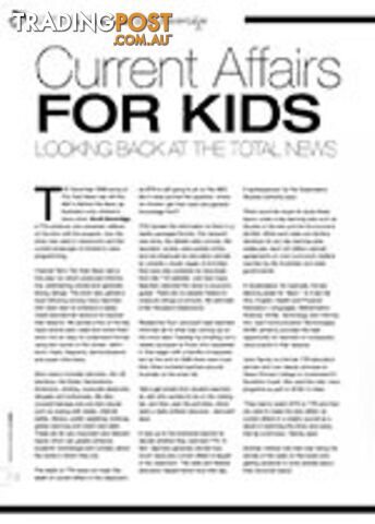 Current Affairs for Kids: Looking Back at The Total News