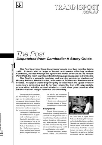 The Post (A Study Guide)