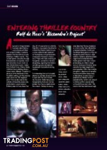 Entering Thriller Country - Rolf de Heer's Alexandra's Project