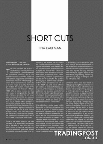 Short Cuts (M131-132)