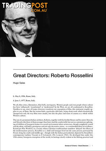 Great Directors: Roberto Rossellini