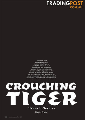 Crouching Tiger, Hidden Influences