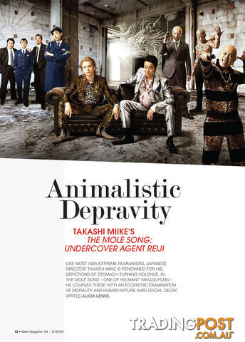 Animalistic Depravity: Takashi Miike's The Mole Song: Undercover Agent Reiji