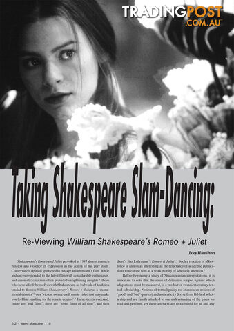 Taking Shakespeare Slam-Dancing: Reviewing 'William Shakespeare's Romeo + Juliet' - photo 1 of 1