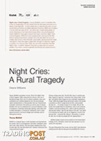 NFSA's Kodak/Atlab Cinema Collection: Night Cries: A Rural Tragedy
