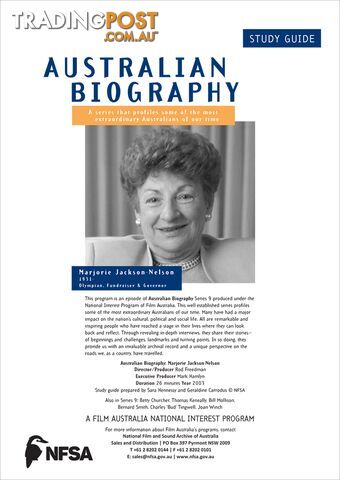 Australian Biography Series - Marjorie Jackson-Nelson (Study Guide)