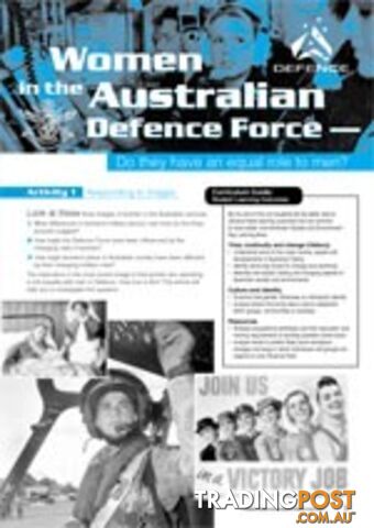 Women in the Australian Defence Force - Do they have an equal role to men?