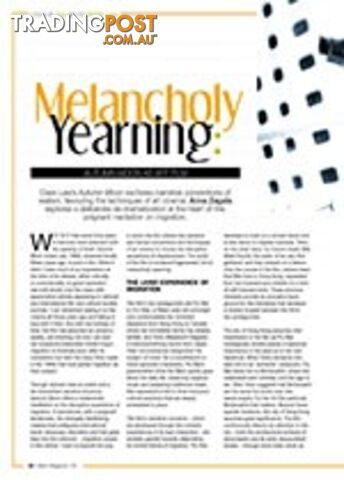 Melancholy Yearning: Autumn Moon as Art Film