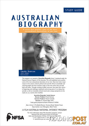 Australian Biography Series - Smoky Dawson (Study Guide)