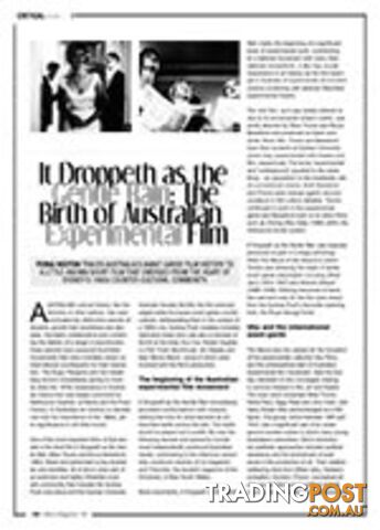 It Droppeth as the Gentle Rain: The Birth of Australian Experimental Film
