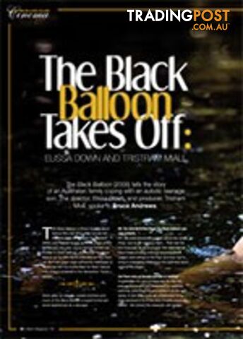 The Black Balloon Takes Off: Elissa Down and Tristram Miall