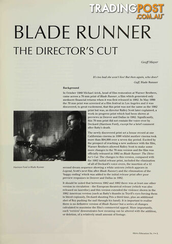 Blade Runner: The Director's Cut'