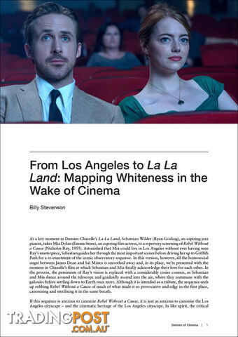 From Los Angeles to 'La La Land': Mapping Whiteness in the Wake of Cinema