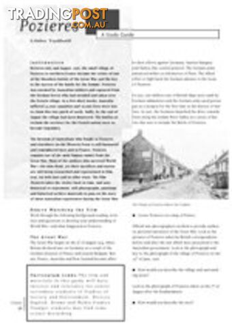 Pozieres ( Study Guide)