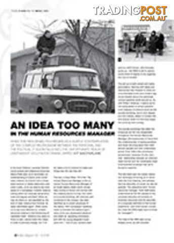 An Idea Too Many in The Human Resources Manager