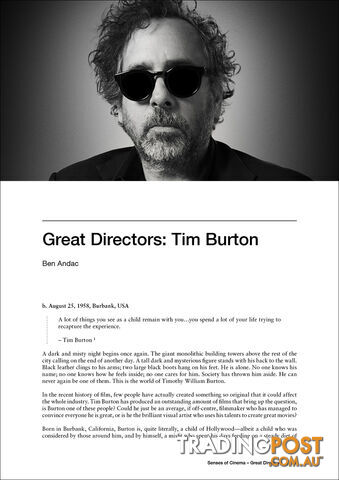 Great Directors: Tim Burton