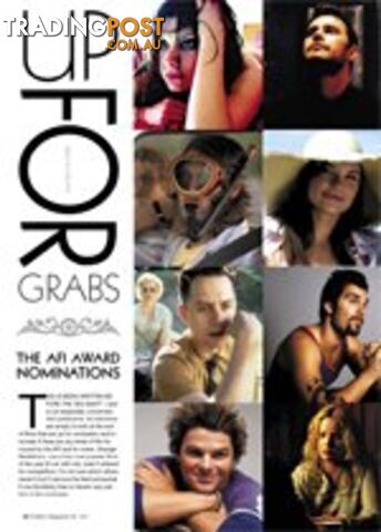 Up for Grabs: The AFI Award Nominations