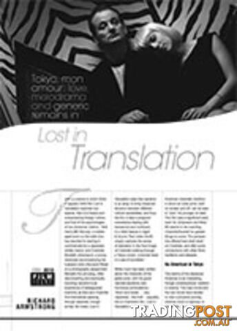 Tokyo, Mon Amour: Love, Melodrama and Generic Remains in Lost in Translation
